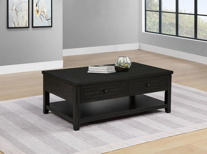 Payne Coffee Table in Distressed Java - Coaster Furniture