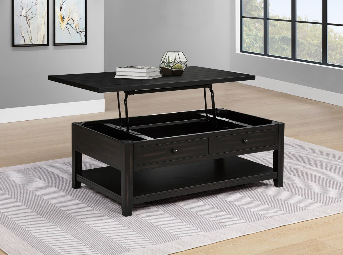 Payne Coffee Table in Distressed Java - Coaster Furniture