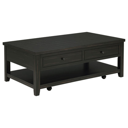 Payne Coffee Table in Distressed Java - Coaster Furniture