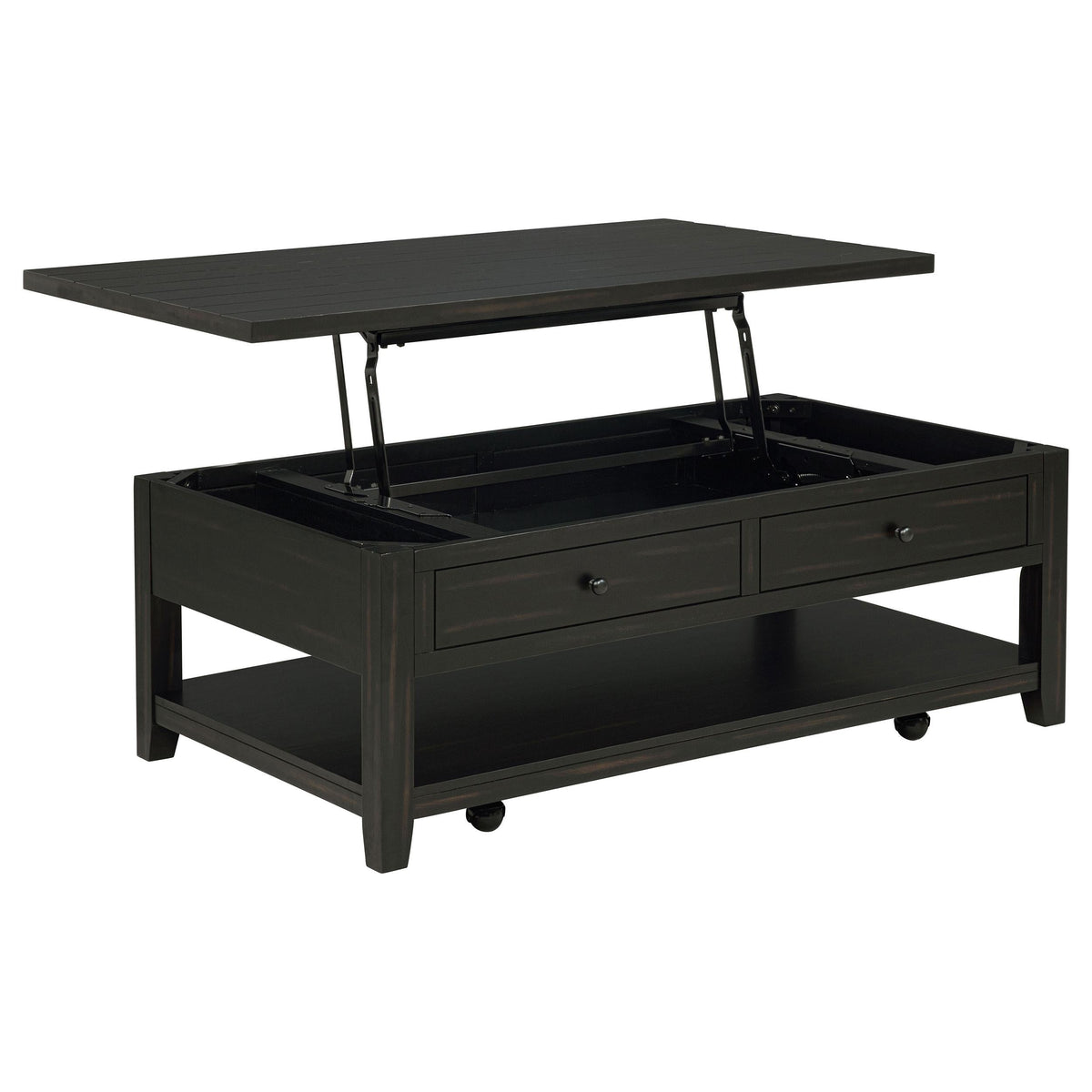 Payne Coffee Table in Distressed Java - Coaster Furniture