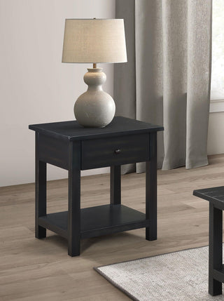 Payne End Table in Distressed Java - Coaster Furniture