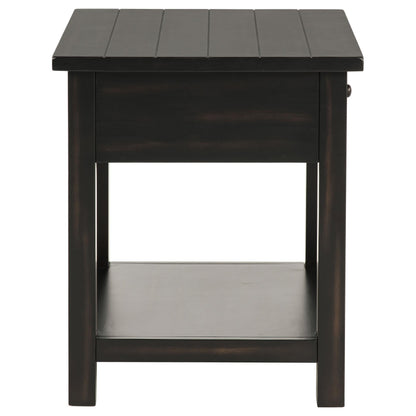 Payne End Table in Distressed Java - Coaster Furniture