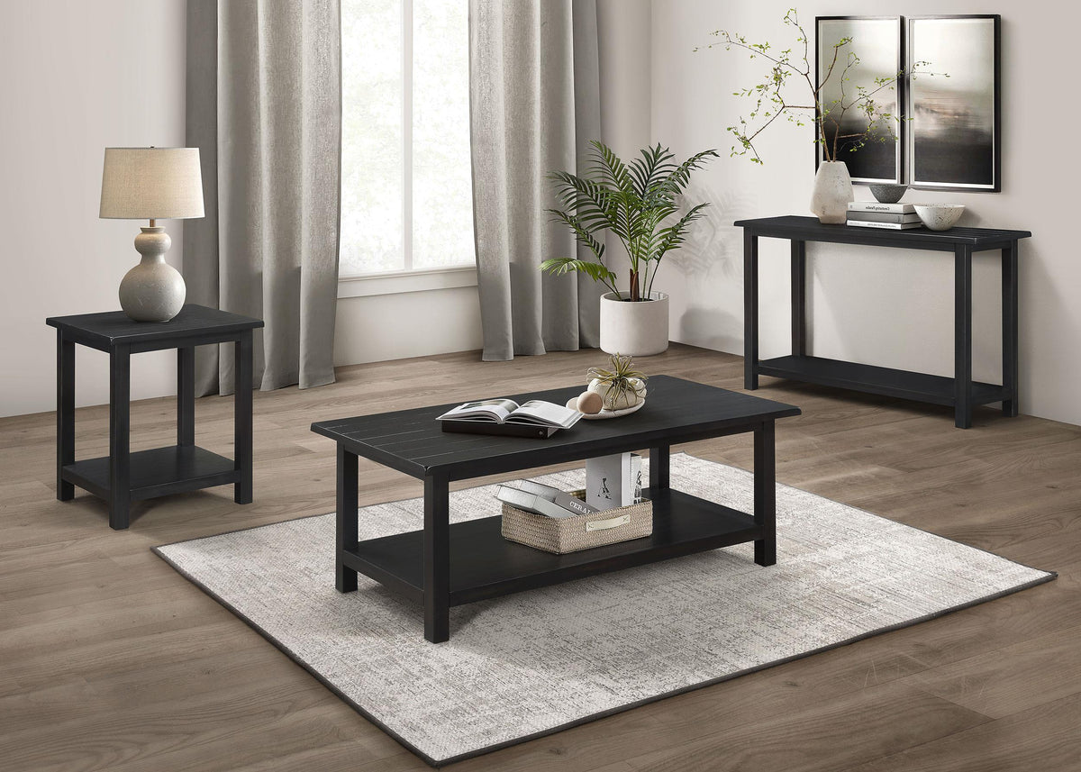 Payne Coffee Table in Distressed Java - Coaster Furniture