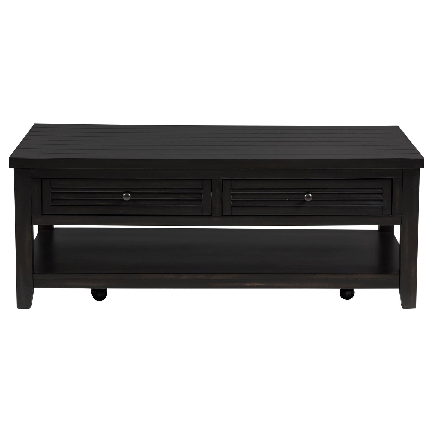 Concord Coffee Table 2-Piece Set in Distressed Java - Coaster Furniture