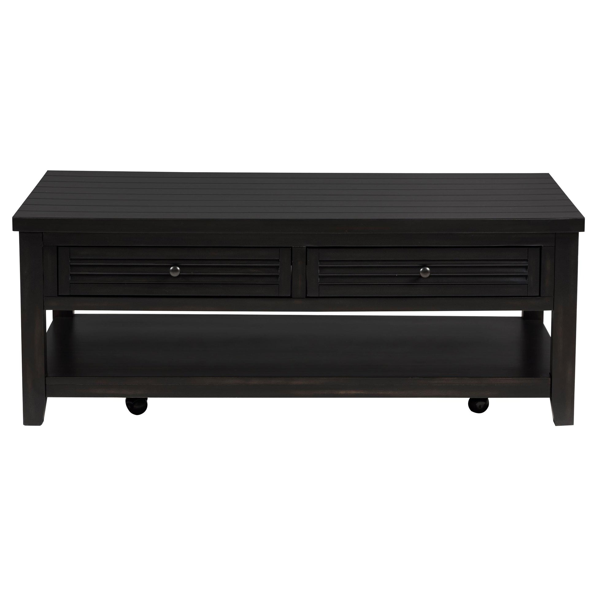 Concord Coffee Table 2-Piece Set in Distressed Java - Coaster Furniture