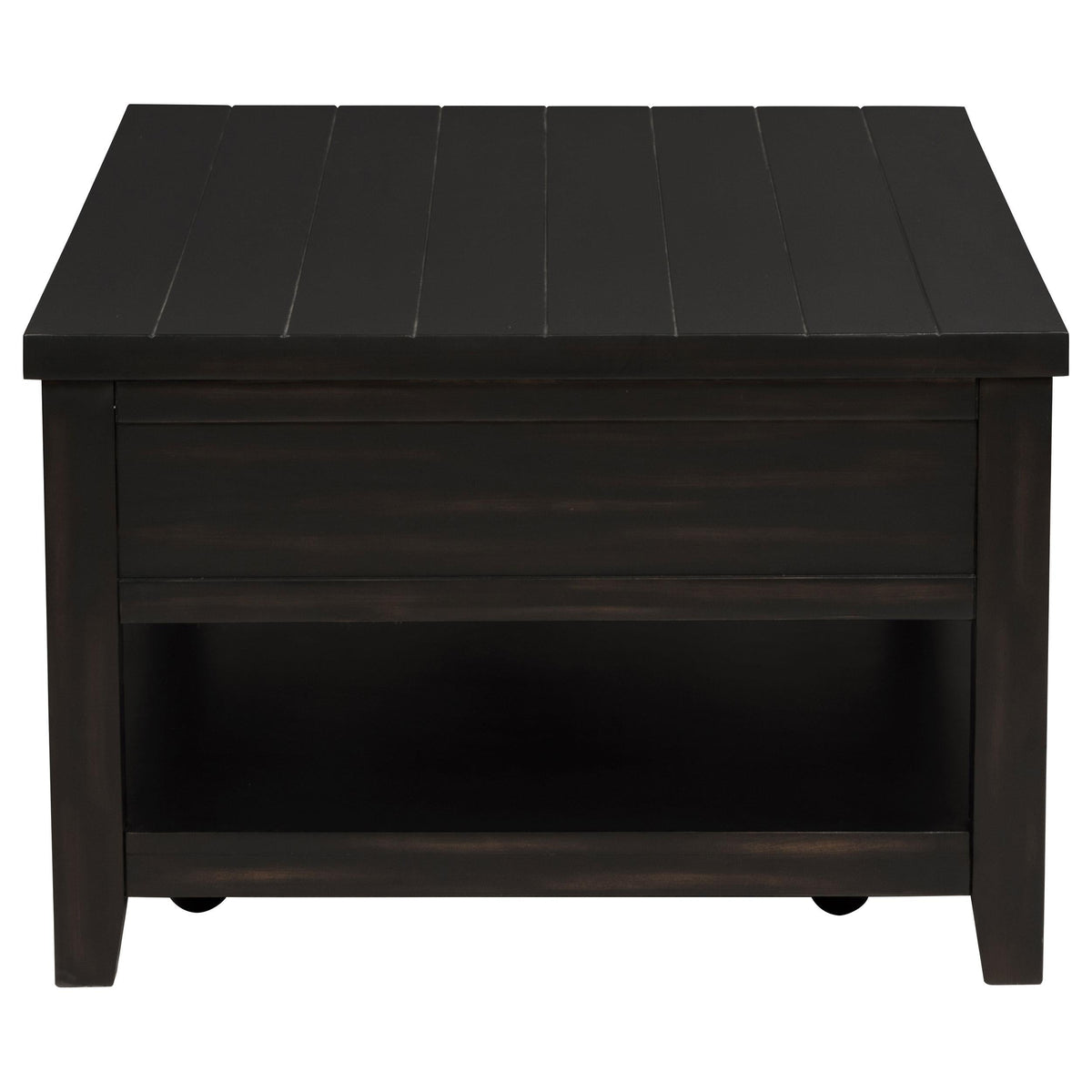 Concord Coffee Table in Distressed Java - Coaster Furniture