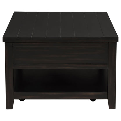 Concord Coffee Table in Distressed Java - Coaster Furniture