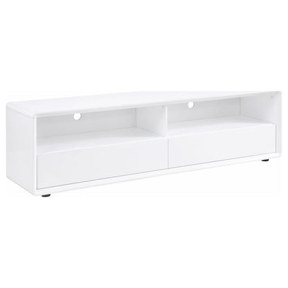 Ellice Tv Stand in White High Gloss - Coaster Furniture