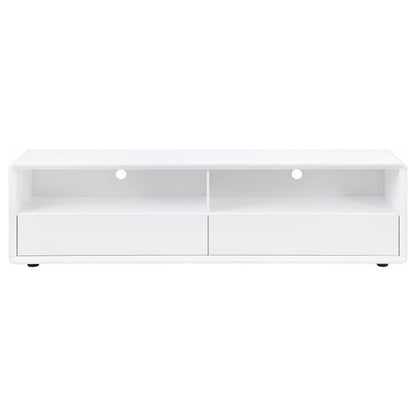 Ellice Tv Stand in White High Gloss - Coaster Furniture