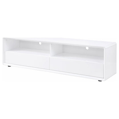 Ellice Tv Stand in White High Gloss - Coaster Furniture