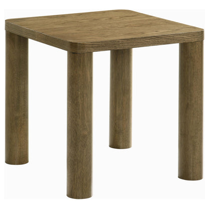 Castlewood End Table - Brown Oak