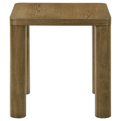 Castlewood End Table - Brown Oak