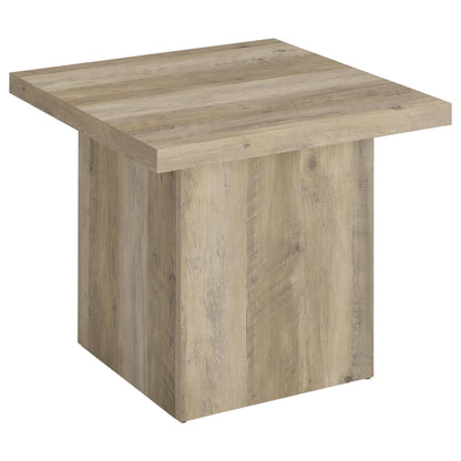 Devar End Table - Distressed Pine
