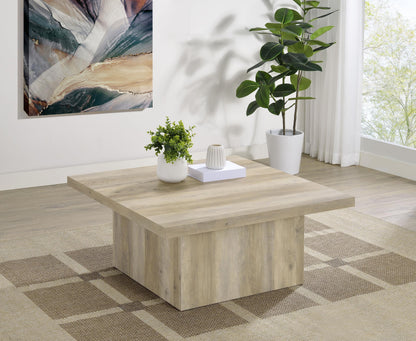 Devar Coffee Table - Distressed Pine