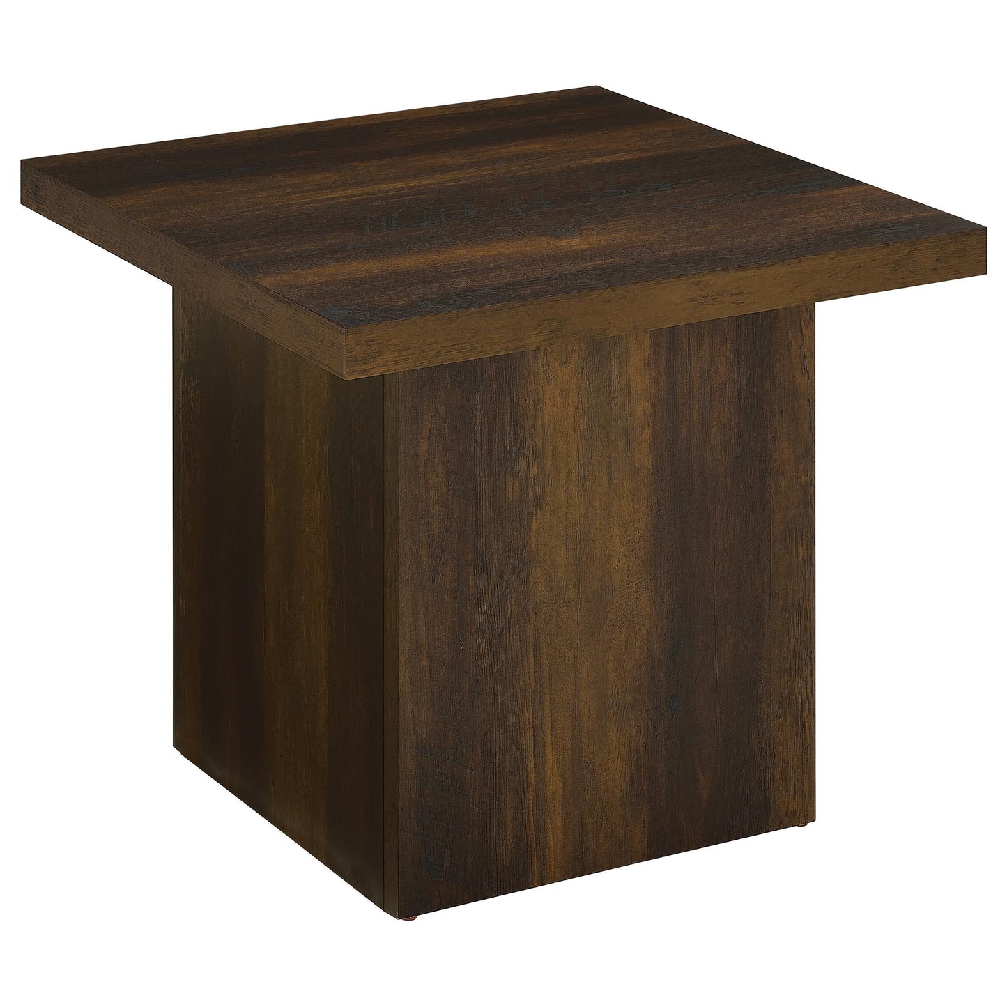 Devar End Table - Dark Pine