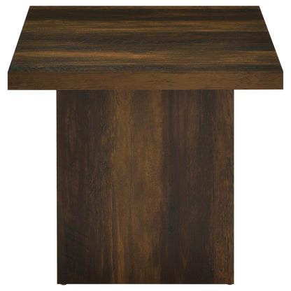 Devar End Table - Dark Pine