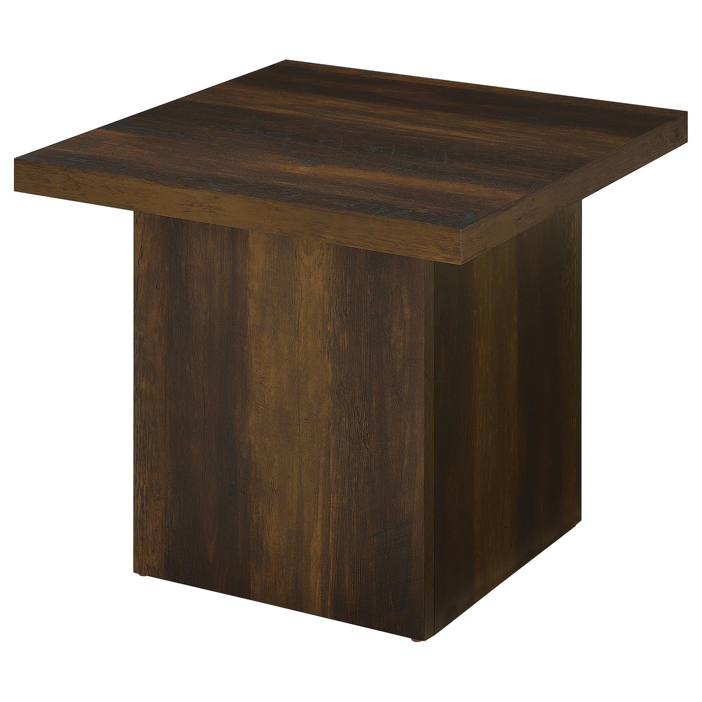 Devar End Table - Dark Pine
