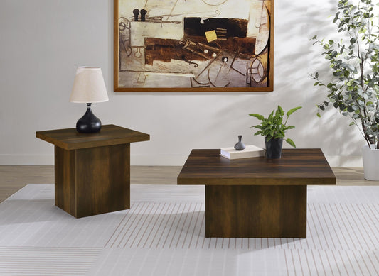 Devar Coffee Table Set in Dark Pine - Coaster Furniture