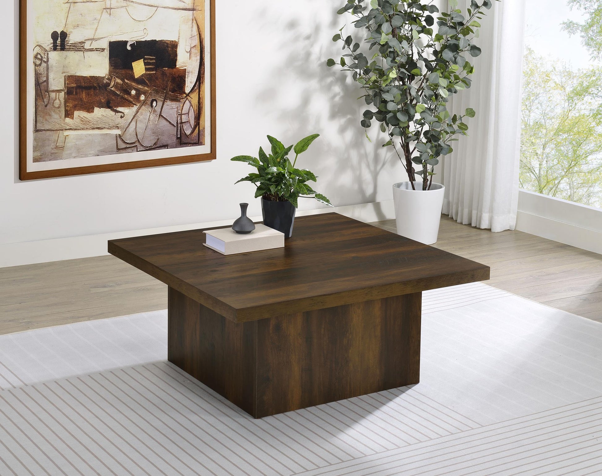 Devar Coffee Table - Dark Pine