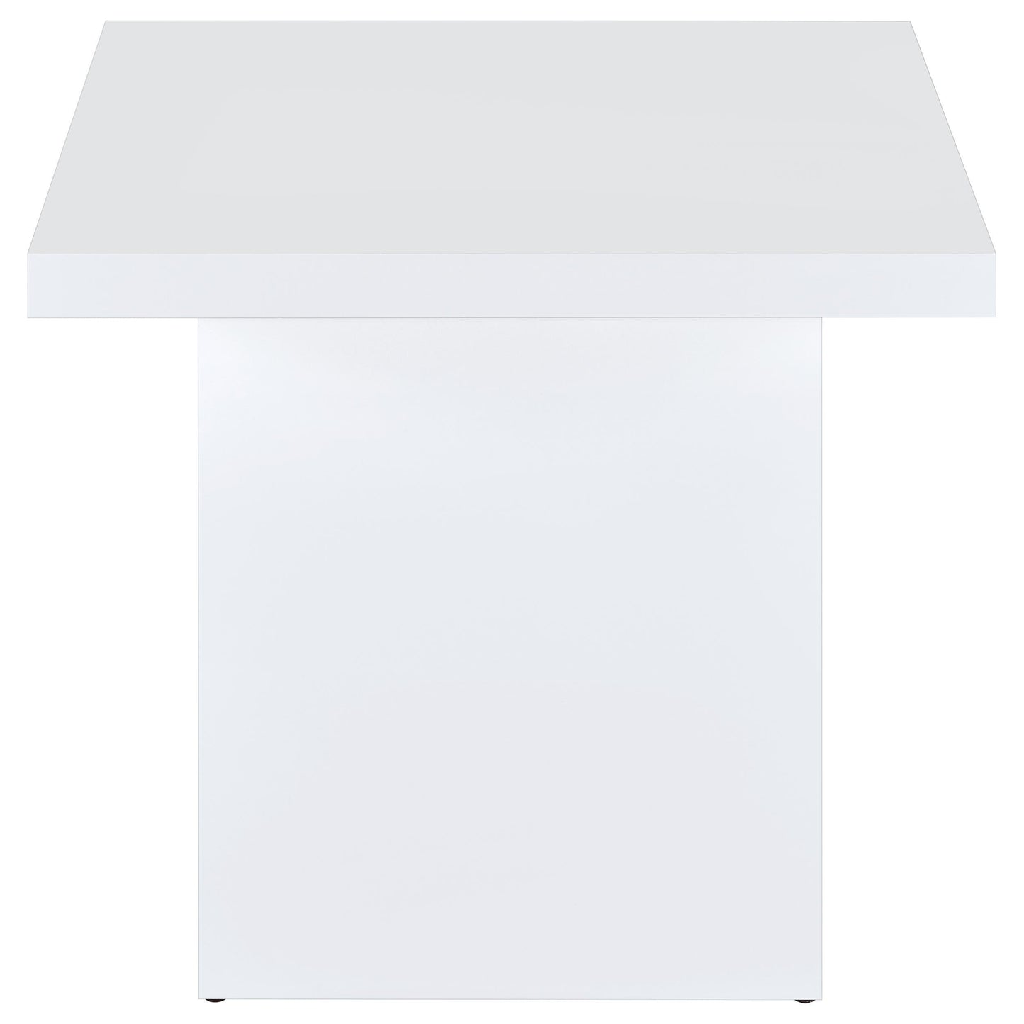 Devar End Table - White High Gloss