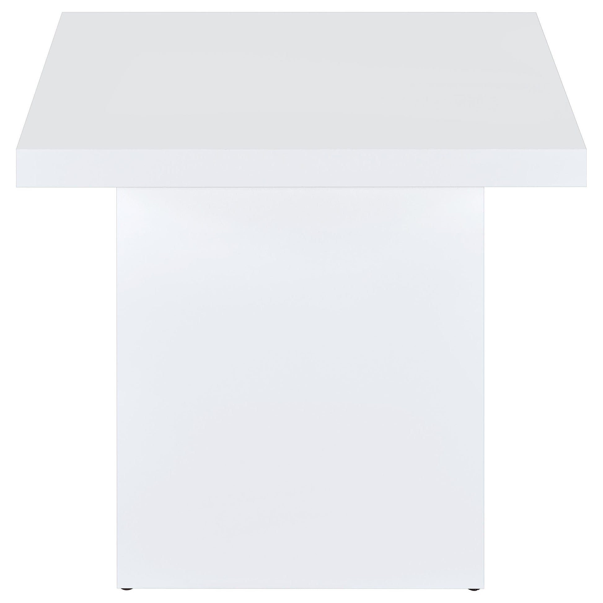 Devar End Table - White High Gloss