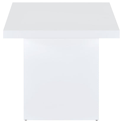 Devar End Table - White High Gloss