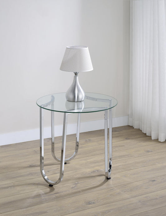 Beller End Table in Chrome - Coaster Furniture