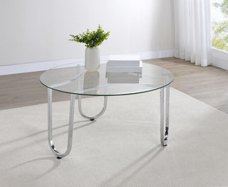 Beller Coffee Table in Chrome - Coaster Furniture