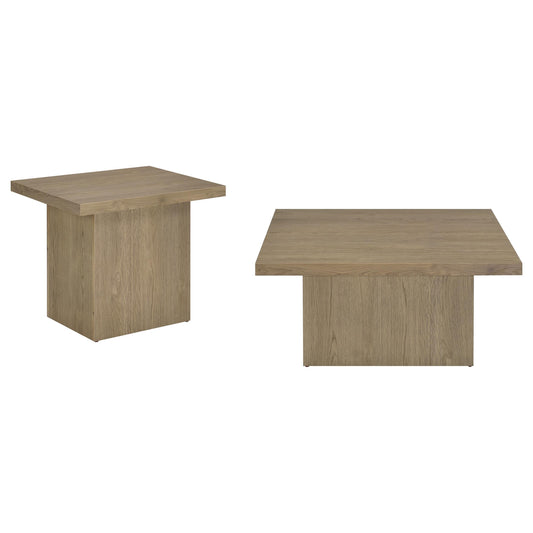 Devar Coffee Table Set in Latte - Coaster Furniture