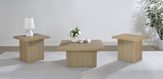 Devar Coffee Table Set in Latte - Coaster Furniture
