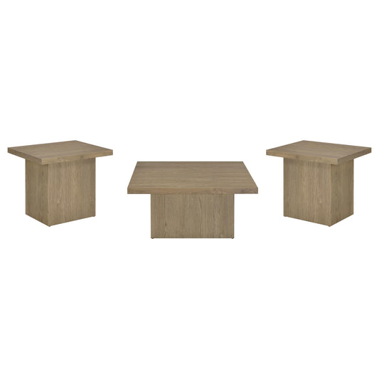 Devar Coffee Table Set in Latte - Coaster Furniture