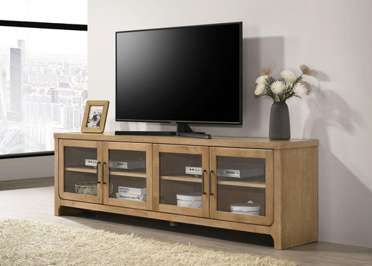 Brenham Tv Stand in Washed Oak - Coaster Furniture