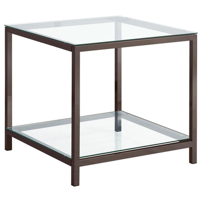 Trini End Table in Black Nickel - Coaster Furniture