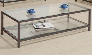 Trini Coffee Table in Black Nickel - Coaster Furniture