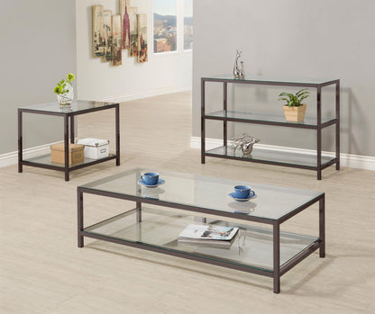 Trini Coffee Table in Black Nickel - Coaster Furniture