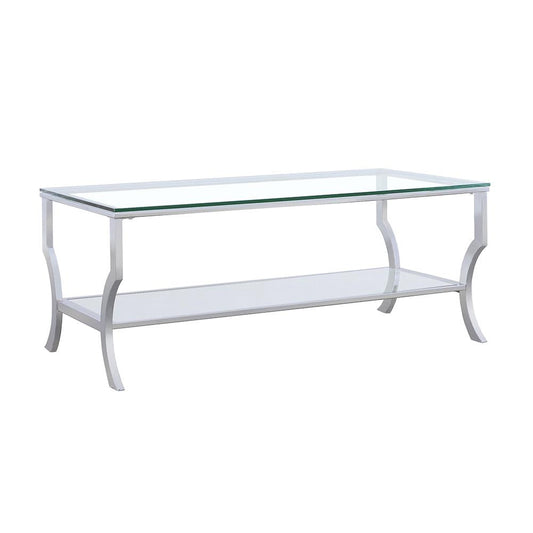 Saide Coffee Table in Chrome - Coaster Furniture