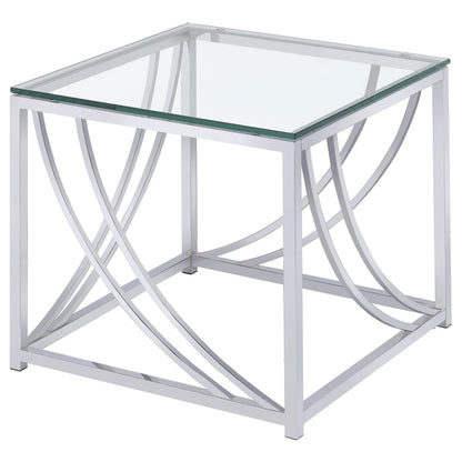 Lille End Table in Chrome - Coaster Furniture
