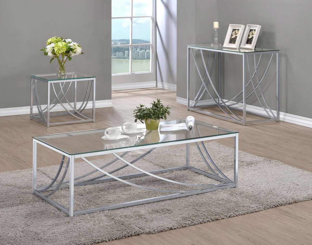 Lille End Table in Chrome - Coaster Furniture