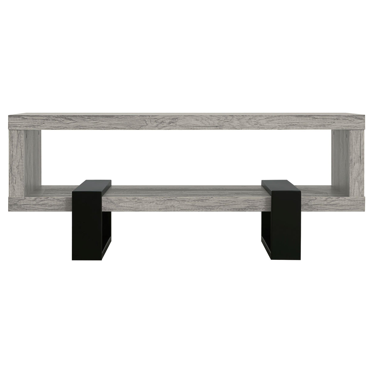 Dinard Coffee Table in Grey Driftwood - Coaster Furniture