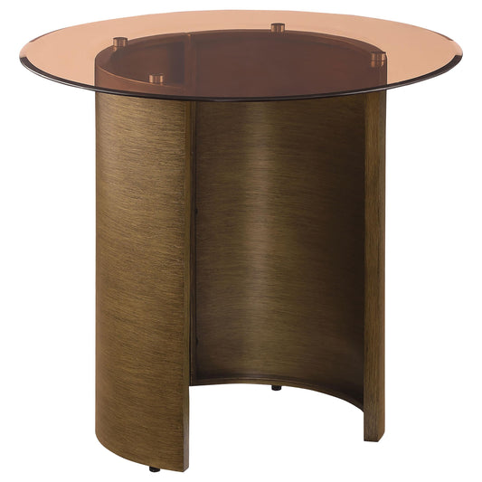 Morena End Table in Brushed Bronze - Coaster Furniture