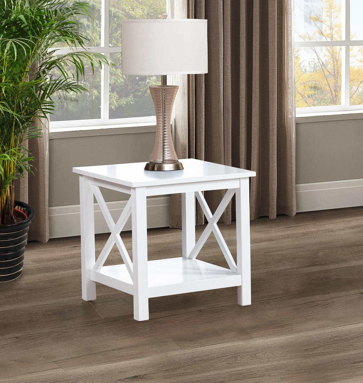 Skyview End Table in White - Coaster Furniture