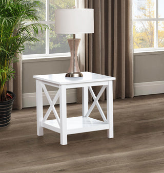 Skyview End Table in White - Coaster Furniture