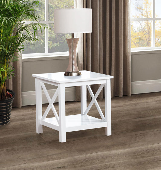 Skyview End Table in White - Coaster Furniture