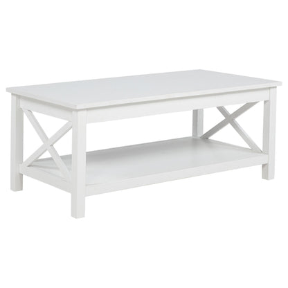 Skyview Coffee Table in White - Coaster Furniture