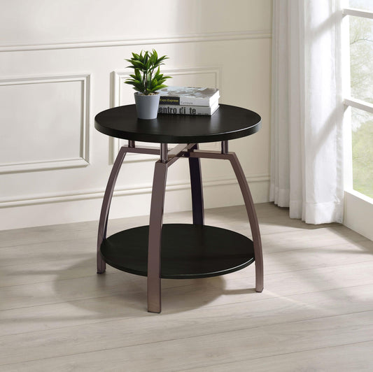Dacre End Table in Dark Charcoal - Coaster Furniture
