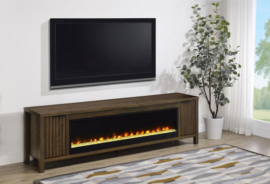 Carey Tv Stand in Dark Pine - Coaster Furniture