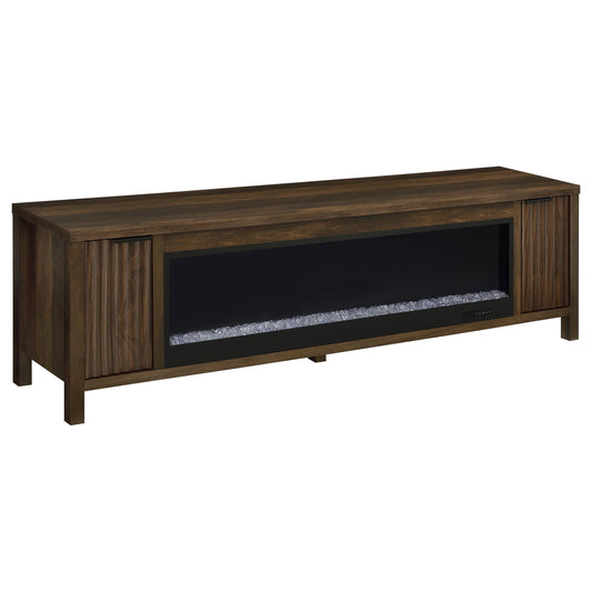 Carey Tv Stand in Dark Pine - Coaster Furniture