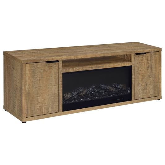 Adina Tv Stand in Distressed Light Brown - Coaster Furniture