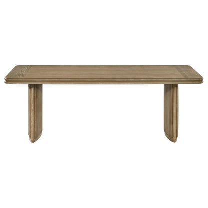 Adina Coffee Table in Distressed Light Brown - Coaster Furniture