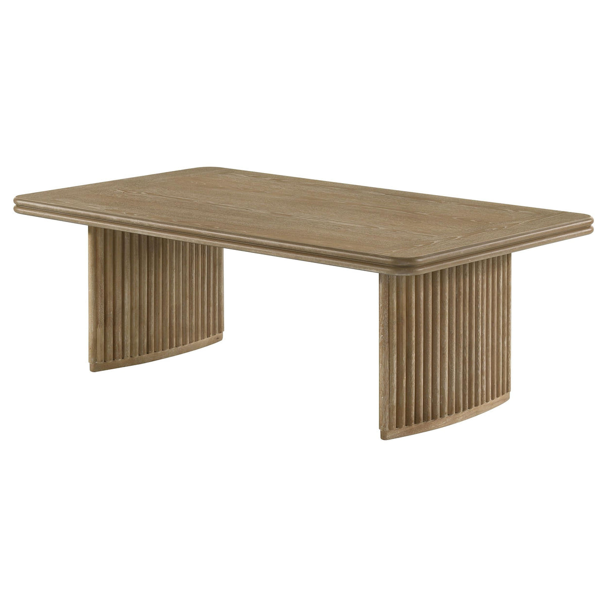Adina Coffee Table in Distressed Light Brown - Coaster Furniture